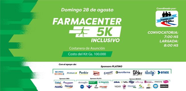 Asunción corre en la Farmacenter 5K