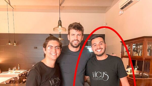 Chef lambareño se lució y deleitó con su comida a Piqué