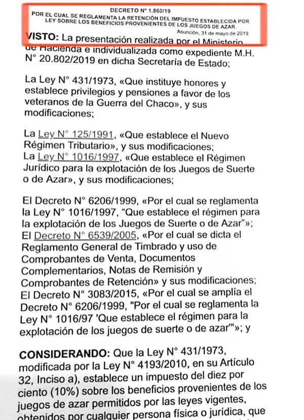 Diario HOY | El decreto "fantasma" de la administración Abdo que no figura en los registros oficiales
