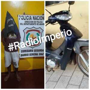 Policía Nacional detuvo a brasileño y de su poder recuperó una motocicleta hurtada - Radio Imperio