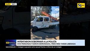 Intentaron sobornar a la policía tras accidente  - ABC Noticias - ABC Color