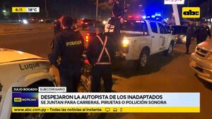 Despejaron la autopista de los inadaptados - ABC Noticias - ABC Color