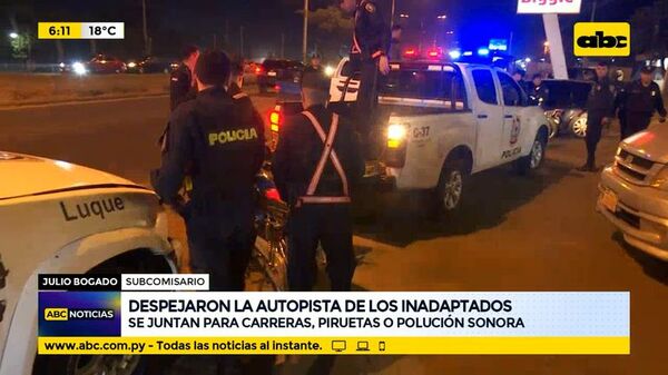 Despejaron la autopista de los inadaptados - ABC Noticias - ABC Color