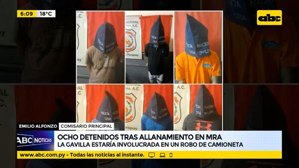 Ocho detenidos tras allanamiento en MRA - ABC Noticias - ABC Color