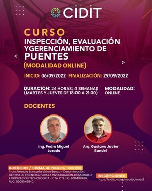 Capacitarán a profesionales de la construcción en Inspección y Gerenciamiento de Puentes