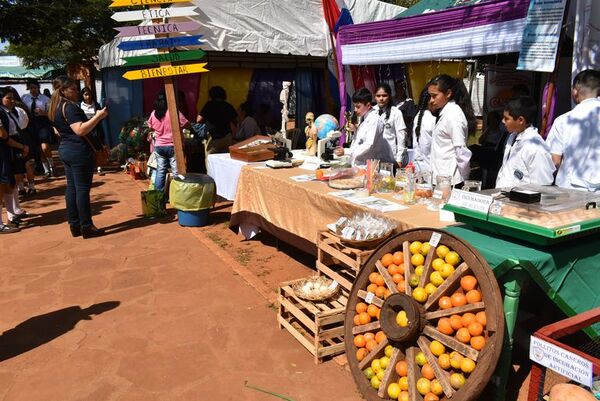Estudiantes exhiben sus conocimientos en expoferia de Santa Rosa, Misiones - Nacionales - ABC Color