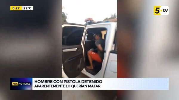 Hombre con pistola detenido en playa de vehículos - ABC Noticias - ABC Color