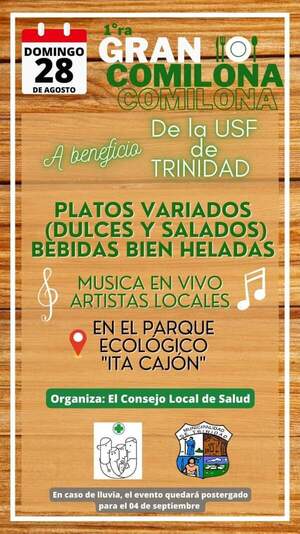 Invitan a la gran comilona por la salud en el distrito de Trinidad