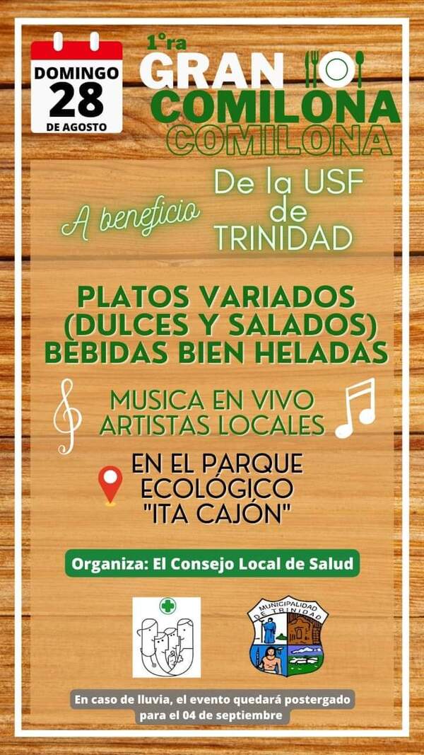 Invitan a la gran comilona por la salud en el distrito de Trinidad