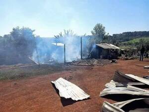 Crónica / Minga Guazú: Incendio devoró una vivienda y sus ocupantes quedaron en la calle