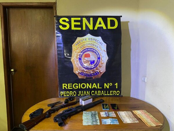 Senad incauta lote de armas en una vivienda de Zanja Pytá