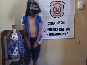 Procesarán a adolescente que robó una imagen de la Virgencita - Policiales - ABC Color