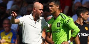 Cristiano Ronaldo fue otra vez suplente en el Manchester United y su entrenador habló sobre su futuro en el club
