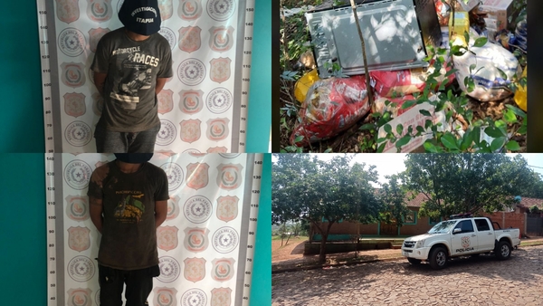 Policía aprehende a sospechosos y recupera objetos hurtados en comedor comunitario en San Antonio Ypekuru