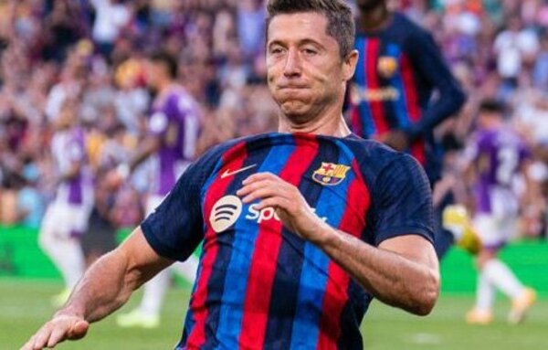 Barcelona golea al Valladolid con un doblete de Lewandowski
