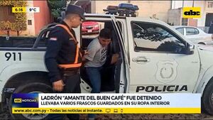 Ladrón “amante del buen café” fue detenido - ABC Noticias - ABC Color