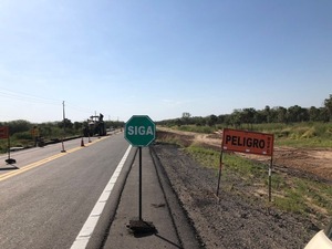 Iniciaron colocación de barandas en un sector del tramo Pozo Colorado – Concepción
