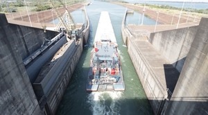 Esclusa de Yacyretá facilitó el paso de 20.500 toneladas de arroz