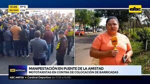 Manifestación en Puente de la Amistad - ABC Noticias - ABC Color
