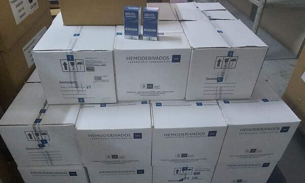 IPS recibe costosos medicamentos en tercera retribución de hemoderivados
