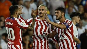 Sufrido triunfo del Atlético de Madrid en Mestalla