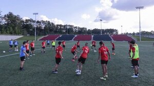 Primer entrenamiento de la Albirroja en Atlanta