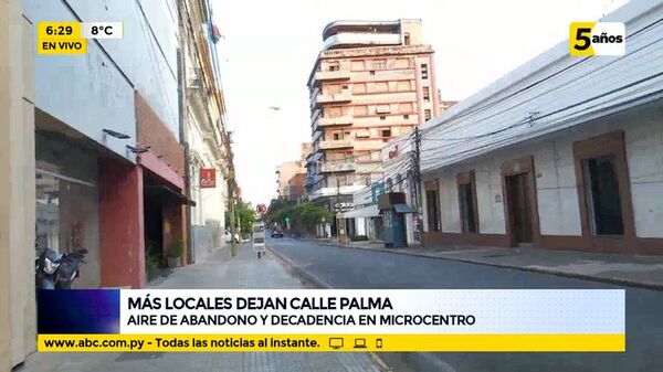 Más locales se van de calle Palma - ABC Noticias - ABC Color