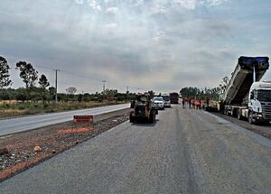 Obra Falcón – Remanso: primeros 3,5 km de calzada duplicada ya cuentan con base de concreto asfáltico