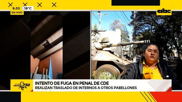 Intento de fuga en el penal de Ciudad Del Este - ABC Noticias - ABC Color