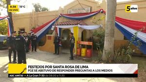 Festejos por Santa Rosa de Lima, patrona de los oficiales de la policía.  - ABC Noticias - ABC Color