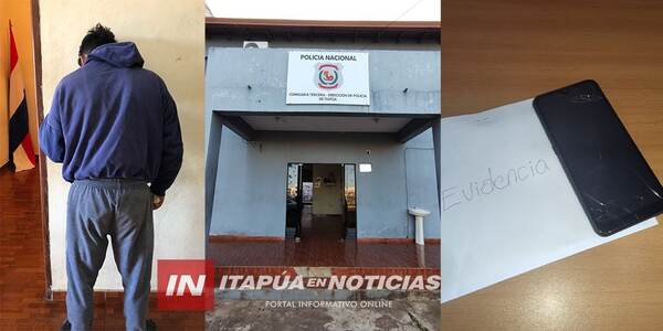 LOGRAN DETENCIÓN DE UN LADRÓN DE CELULAR QUE HUIA DE UN ATRACO