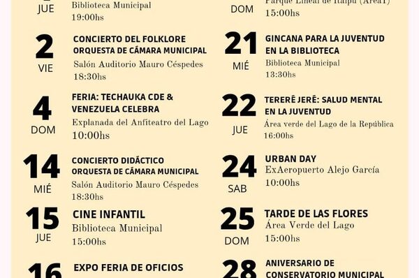 Municipalidad de CDE anuncia agenda cultural con inclusión de público de todos los sectores