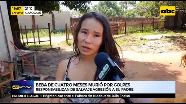 Beba de cuatro meses murió tras patada de su padre - ABC Noticias - ABC Color