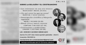 La Nación / Ofrecerán curso online sobre la religión y el cristianismo