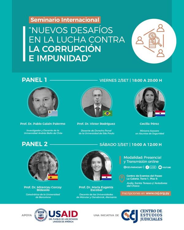 Invitan a seminario internacional sobre corrupción e impunidad - Nacionales - ABC Color