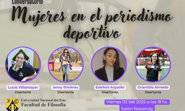 Mujeres en periodismo deportivo realizarán conversatorio