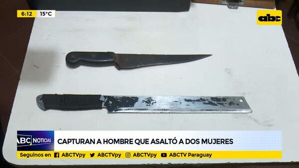 Capturan a hombre que asaltó a dos mujeres - ABC Noticias - ABC Color