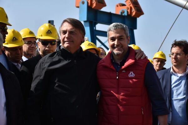 Abdo y Bolsonaron visitaron zona de obras del Puente de la Integración - A La Gran 7-30 - ABC Color