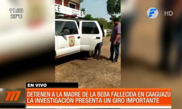Detienen a la madre de la beba fallecida en Caaguazú | Telefuturo