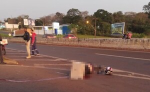 Motociclista muere tras chocar contra un camión en Foz de Yguazú