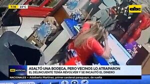 Asaltó una bodega, pero vecinos lo atraparon  - ABC Noticias - ABC Color