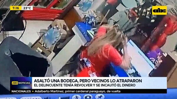 Asaltó una bodega, pero vecinos lo atraparon - ABC Noticias - ABC Color