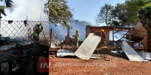 CORTOCIRCUITO HABRÍA CAUSADO EL INCENDIO DE UNA VIVIENDA
