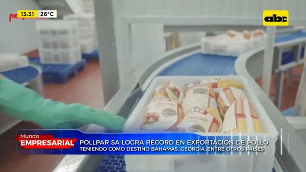 Pollpar S.A logra exportación récord de pollo en un mes - Mundo empresarial - ABC Color