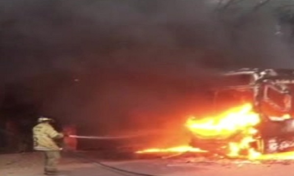 Infierno a bordo: Se incendió un colectivo - SNT