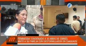Condenan a 30 años de prisión a hombre por feminicidio