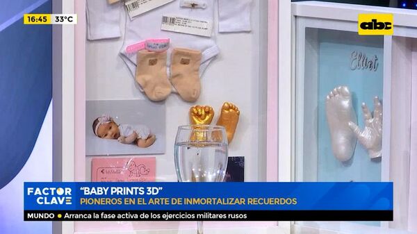 “Baby Prints 3D”: Pioneros en el arte de inmortalizar recuerdos - Factor Clave - ABC Color