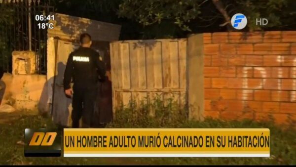 Estaba fumando en su pieza y murió calcinado