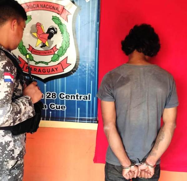 Linces atrapan a joven con orden de captura en Luque •