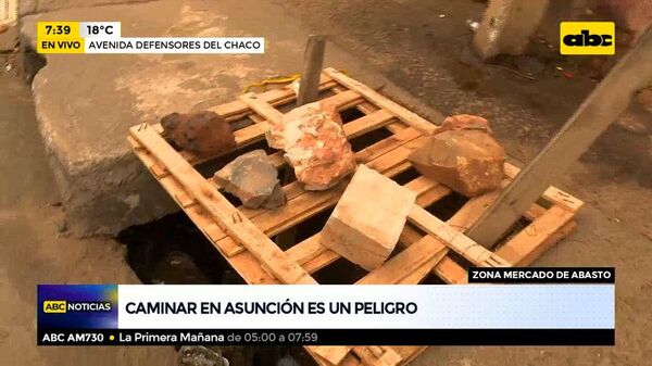Caminar en Asunción es un peligro - ABC Noticias - ABC Color